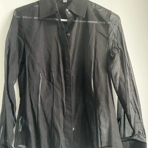 Ann Taylor Elegant Black Blouse